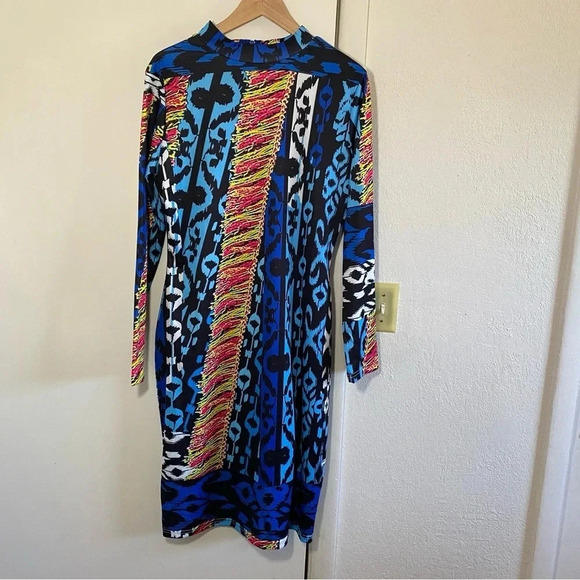 Rebdolls Women's Bodycon Longsleeve Dress 3XL Blue - Picture 2 of 9